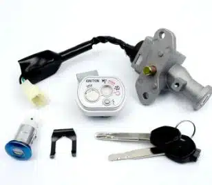 Ignition Switch Kit for United 100cc Scooty | Key Lock Set Complete for Scooter LF100T-B | GY6 